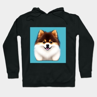 Lindo Perrito Pomerania Hoodie